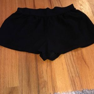 Black flowy shorts